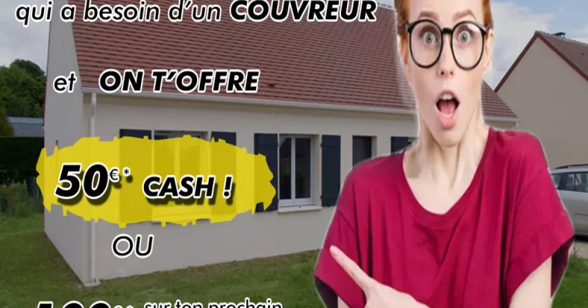 femme qui propose de gagner 50€